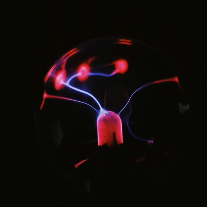 Abstract glowing sphere representing internal energy and peace